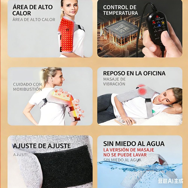 Terapia de Luz Roja para Hombro, Almohadilla de Terapia de,