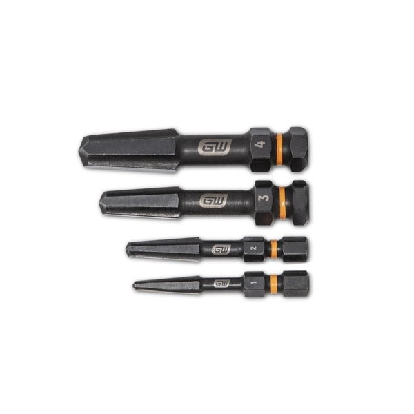 GEARWRENCH 4 PC. Bolt Biter Screw Extraction Set - 84787,