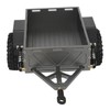 RC Car Hitch Trailer Aluminum Alloy Antislip Rubber Tire Rustproof