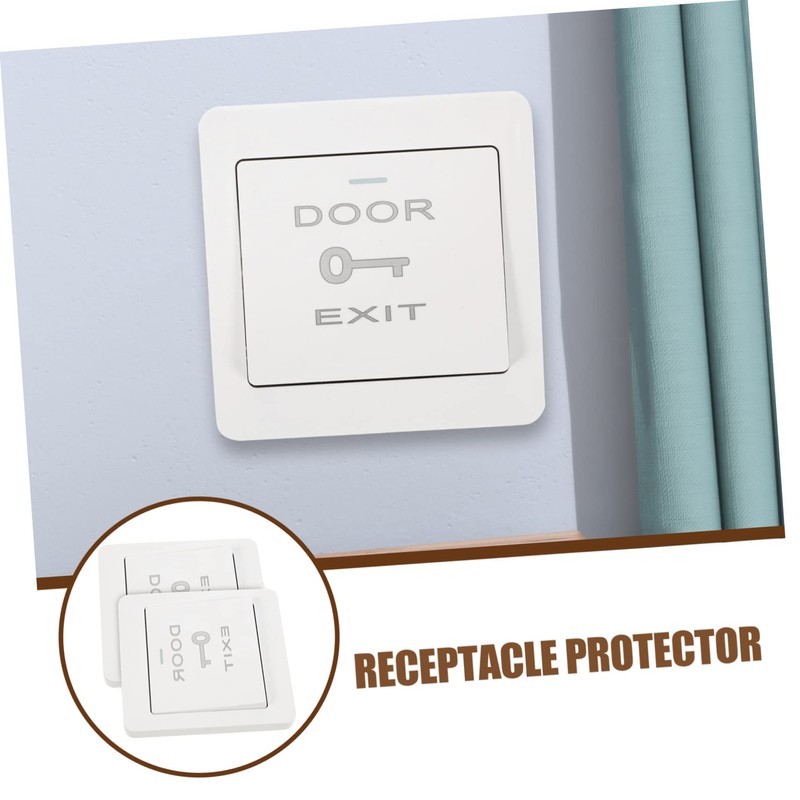 CORHAD Security Door Access Cover 2-Piece Push to Exit Button