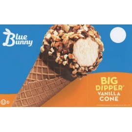 Lot of 2 Big Dipper Vanilla (Blue Bunny) Ice Cream Truck Sticker 8"x 5"