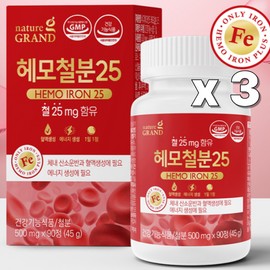 Living Factory H Partner Hemo iron non-heme iron 90 tablets, 3 units / 헤모 철분 비헴철 90정, 3개