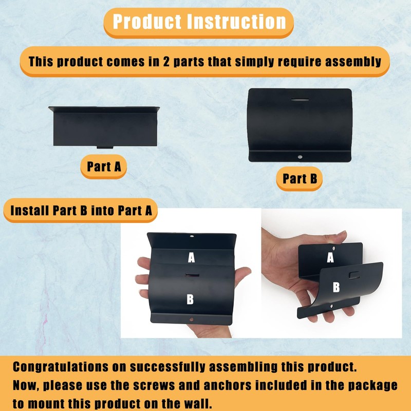 Juformin Heavy-Duty Wall Mount Ladder Hooks for Storage - Wheelbarrow