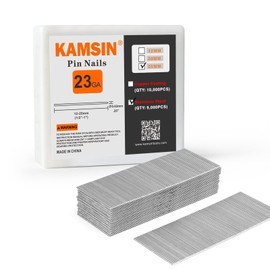 KAMSIN P625SS Headless Pin Nails, 23 Gauge 1'' (25mm) Leg Length, 304SS, 9,000 PCS/Box, Pin Nails & Fasteners for Pneumatic Pin Nailer Air Pin Nail Gun