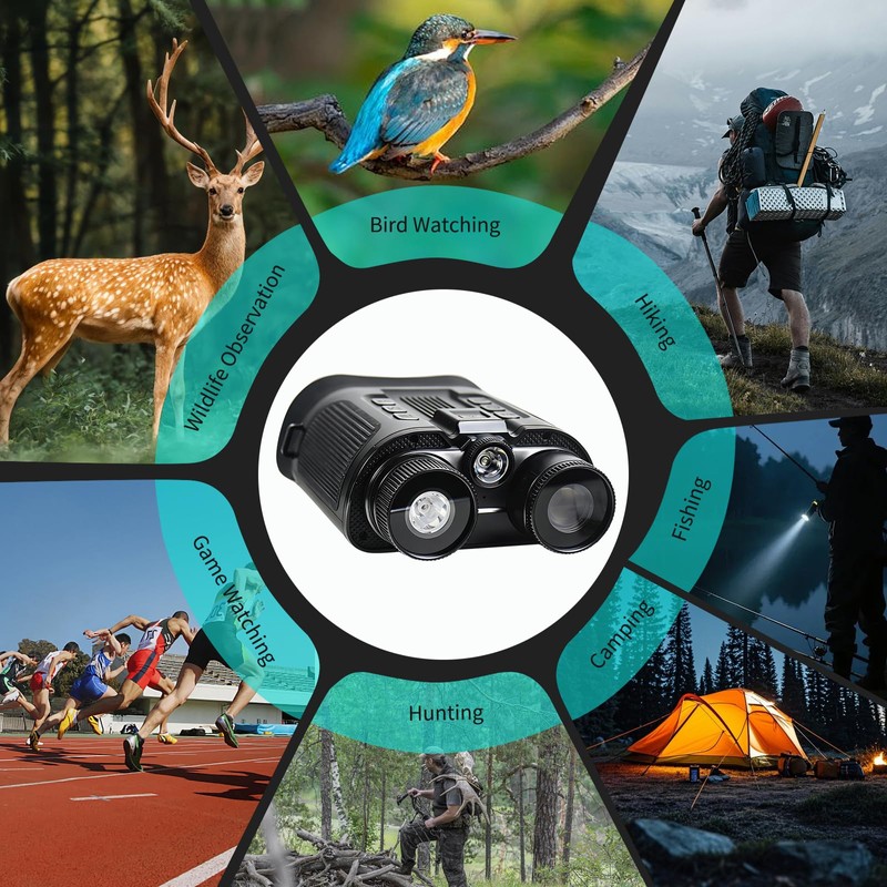 Night Vision Goggles for Adults, 4K Night Vision Binoculars 8X