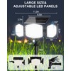 HAARAY Solar Motion Sensor Outdoor Lights with Stakes, In-Ground or