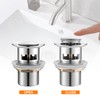Ibergrif - Slotted Sink Brain with Overflow, Pop-up Bathroom Waste