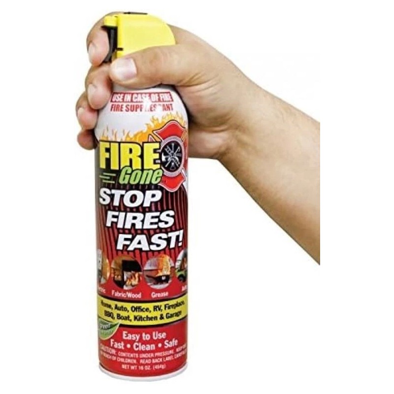 Max Pro Fire Gone 5-in-1 Compact Fire Extinguisher for Car,