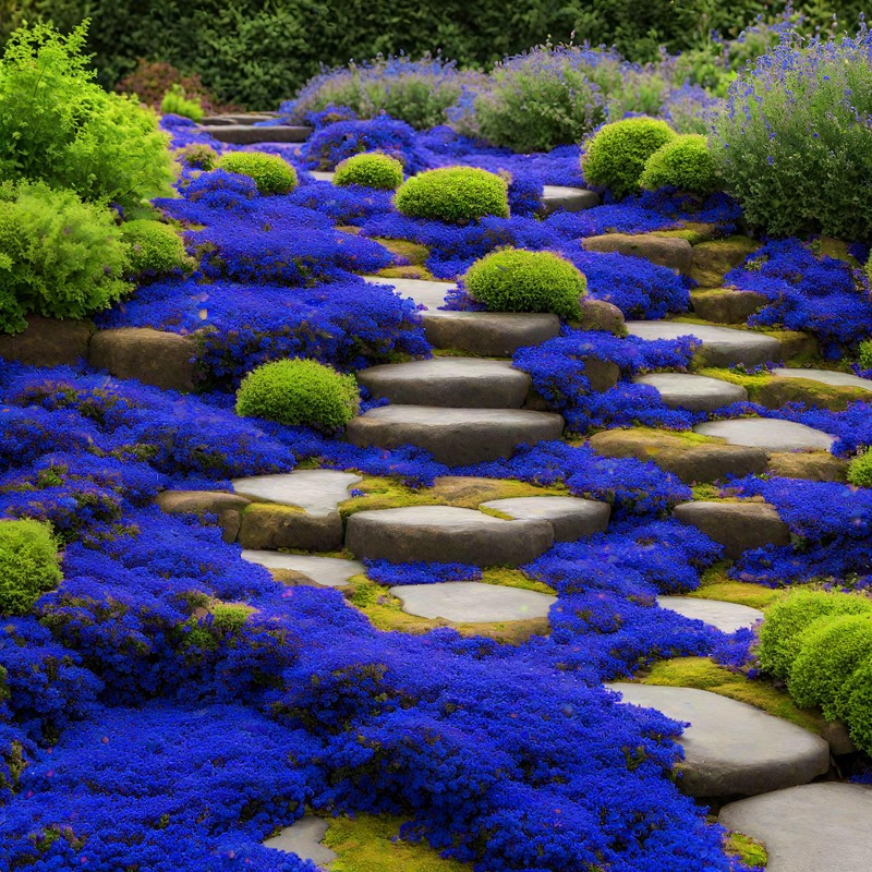 2000+ Rare Blue Creeping Thyme Seeds for Planting - Heirloom
