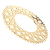 Folding Bicycle Chainwheel Smooth Fastness AntiCorrosion Wearproof Bike Chainring(Titanium Gold