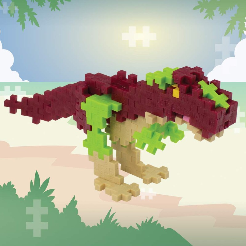 Plus-Plus 7266 Ingenious Construction Toy, Dinosaur Mix, Bundle of 4