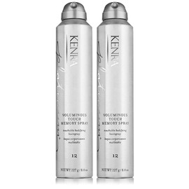 Kenra Platinum Voluminous Touch Memory Spray 12 | Bodifying, Fullness Hairspray | All Hair Types | 8 oz. (2-Pack)