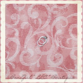 Home Decor BonEful Fabric FQ Cotton Home DECOR Baby Girl VTG Rose Swirl Scroll Cream Stripe
