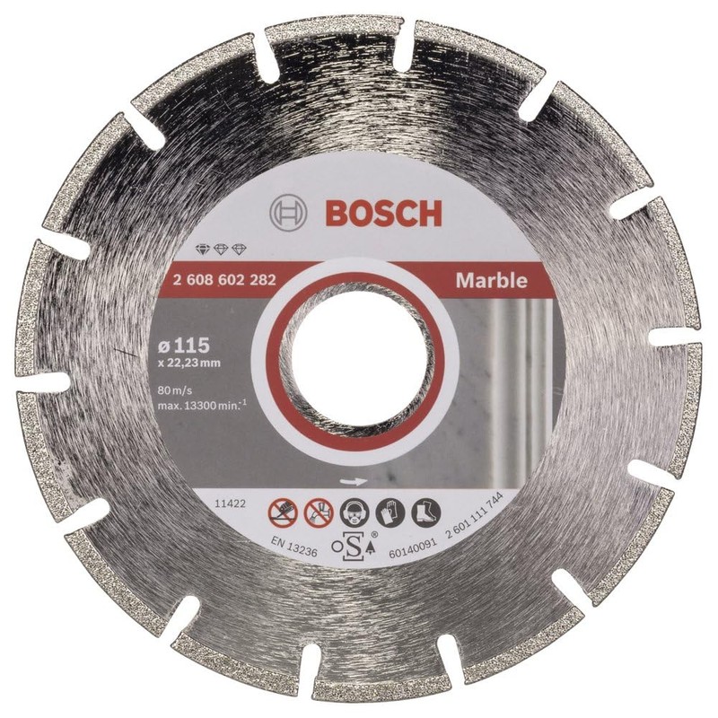 Bosch 2608602282 Diamond disc Marble LPP 115, Silver/Grey, 115 mm