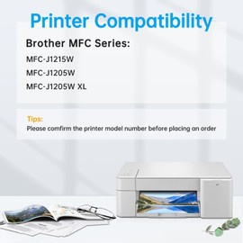 8-Pack LC404 Ink Cartridges for Brother LC404 LC404BK LC404C LC404M LC404Y Ink Work for Brother MFC-J1205W MFC-J1215W Printer (BK/C/M/Y x 2)