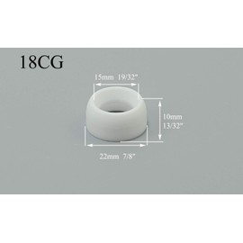 TIG Gas Lens 45V24 10N22 0.040" 45V25 10N23 1/16" 45V26 10N24 3/32" 45V27 10N25 1/8” Ceramic Cup 54N14, 8 1/2"; 54N15,#7 7/16";54N16,#6 3/8" 54N17#5 54N18#4 for WP 17 18 26 TIG Welding Torch 43pcs