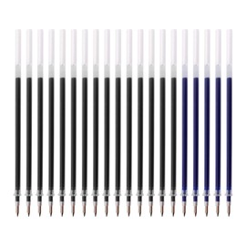 MiSiBao Gel Ink Rollerball Pens Refills 15 Black Ink and 5 Blue Ink Pens Medium Point Pen Refill, Pack of 20