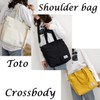 Brightrust Large Capacity Tote Bag Shoulder Sailcloth Canvas Diagonal Sling