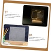 Operitacx Lighted Dry Erase Board LED Note Board LED White