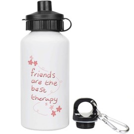 400ml 'Friends Are The Best Therapy ' Kids Reusable Water/Drinks Bottle (WT00079316)