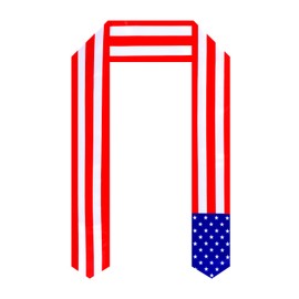 NQRSBUI Banda De Estola De Graduación Con La Bandera De Estados Unidos Para Estudiantes Internacionales En El Extranjero, Regalos De Graduación Unisex Para Adultos.