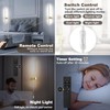 GOODATE Wall Sconces Set of Two with Remote, Stepless Colors