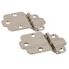 Nickel Art Deco Offset Mount Cabinet Door Hinge | Pack