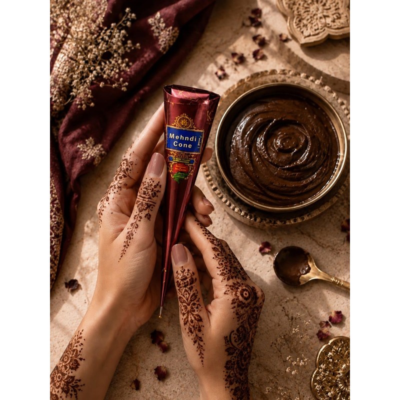 Krishmi Kaveeri Natural Henna Cone (Pack of 1)
