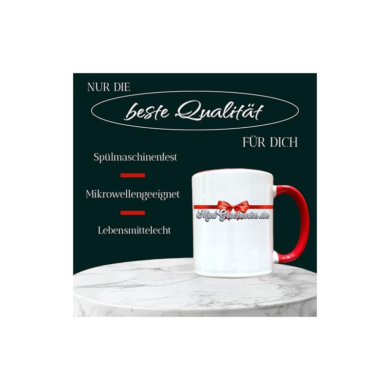 Norddeutsche Kaffeetasse mit Moin-Definition, 330 ml, Wei√ü, Sp√ºlmaschinenfest, Beidseitig Bedruckt