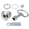 sourcing map Cam Lock with Triangle Socket Key, 3/4" Cylinder