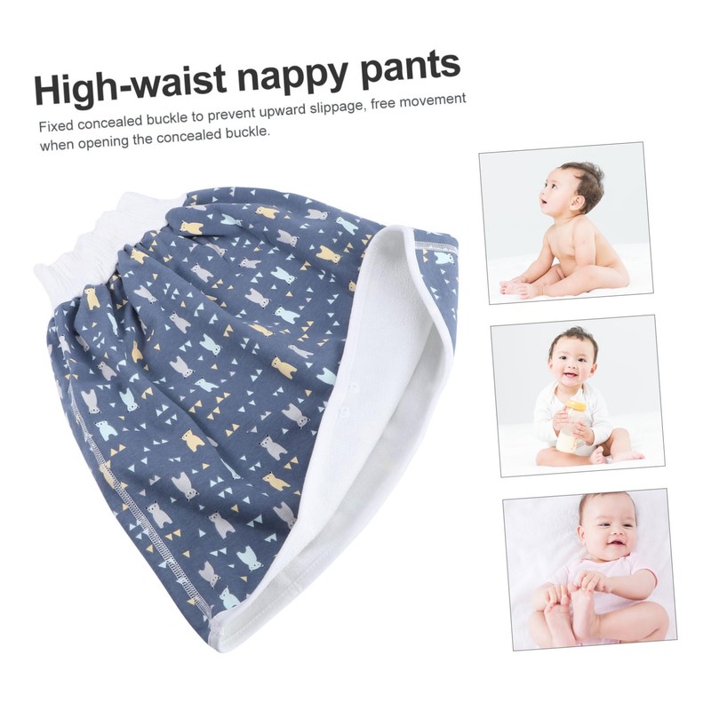 LIFKOME 1Pc High Waist Nappy Skirt for Adorable Potty Training