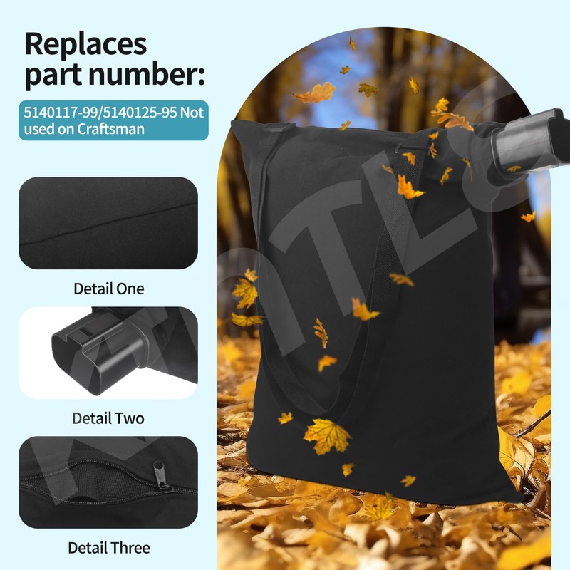 5140125-95 Leaf Blower Vacuum VAC Shoulder Bag for Black &