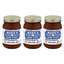 Mark's Lone Star Certified Good Stuff Salsa 16oz Jar (Pack of 3) (Choose Flavor Below) (Restaurant - Medium)