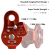 JEELAD Climbing Pulley 26kN Micro Single Pulley Fixed Pulley Rope