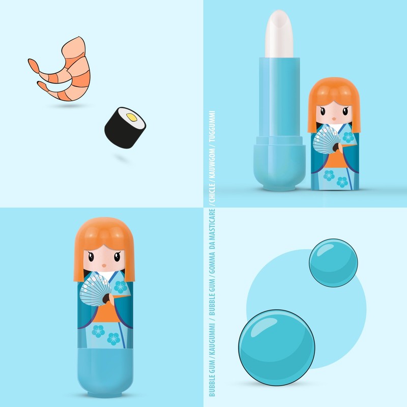 Kids Lip Balm Multipack, Cute Doll Lip Balm 6 Pack,