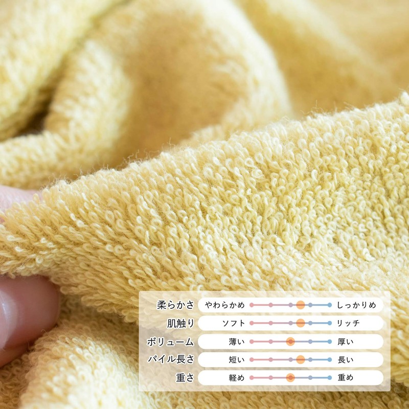 Bloom Imabari Towel, Certified Face Towels, 3 Pieces, Assorted Set,