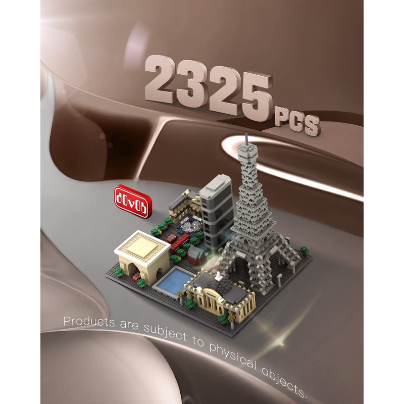 dOvOb Architecture Paris Skyline Micro Mini Blocks Building Set, 2324