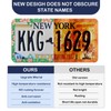 Elegant Faux Floral License Plate Frame - Unobstructed Narrow-Edge 2