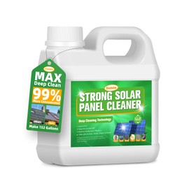 Solar Panel Cleaner 32oz (Makes 150 Gallons) – Ultra Concentrated Cleaner & Max Deep Clean Formula, Multi-Surface & Safe for Solar Panels, Glass, Stainless Steel & More, Streak-Free