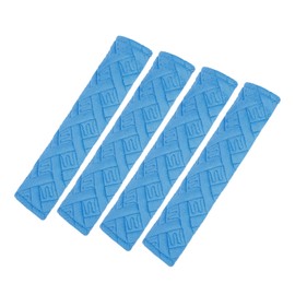 INFINAUTO 4 Pcs Plush Blue Car Seat Belt Protector Shoulder Strap Pads Covers Stylish Design