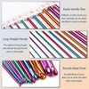 11-Piece Crochet Hook Set, Aluminium Tunisian Crochet Hooks, Multicoloured Afghan