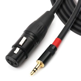 NANYI 3.5mm 1/20.3 cm TRS Stereo Male to XLR Male Interconnect Audio Microphone Cable