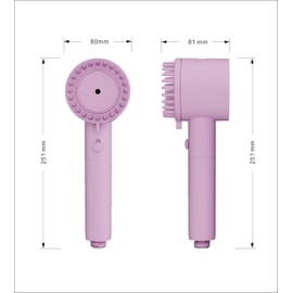 Cobbe High Pressure 6 Spray Mode Showerhead with Power Spray, Filtered Shower Head with Handheld, Water Softener Filters for Hard Water - Remove Chlorine, Pink