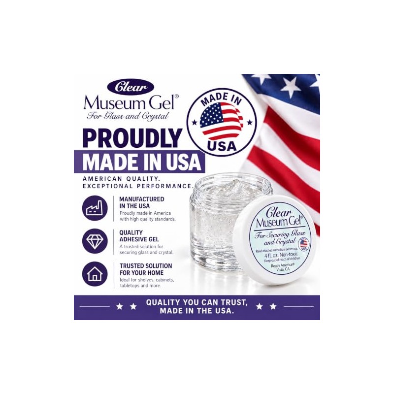 Ready America 33111 Museum Gel, Clear