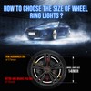 Beatto 14 inch Bright White Double Row Wheel Lights, Pure