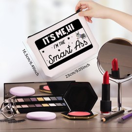 Donkey Lover Gift Graduation Gift It's Me Hi I'm The Smart Ass Makeup Bag Donkey Graduation Gift for Friend (Smart Ass CA)