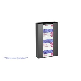 Adir Glove Holder For Wall Mount Holds Triple Box Capacity, Used As Medical Rubber Gloves, Tissue Dispenser For Quick Access In Your Garage, Home, Office, Hospitals, Restaurant (Acrylic)