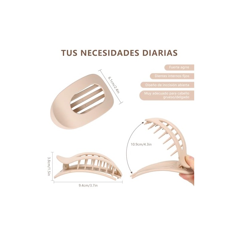 Pinzas para Cabello Mujer (6 Piezas) - Broches para Cabello