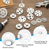 PATIKIL 1-3/8 Insulation Washers, 100 Set 35mm Metal Foam Board