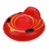 Tube Pro Red 44" Premium River Tube with Backrest and Floor- Heavy Duty, Commercial Grade